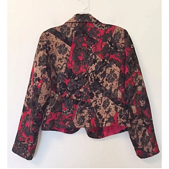 ADRIENNE VITTADINI Sz 6 Italian Brocade / Tapestry  Holiday Jacket” - Picture 2 of 7